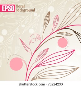 floral background, eps8