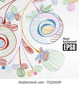 floral background, eps8