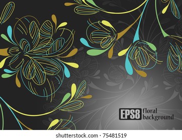 floral background, eps8