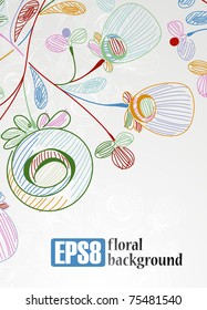 floral background, eps8