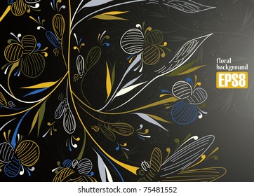 floral background, eps8