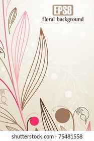 floral background, eps8