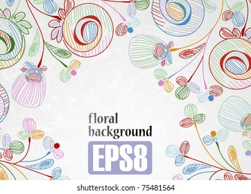 floral background, eps8