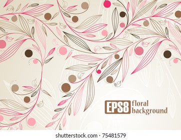 floral background, eps8