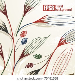 floral background, eps8