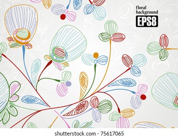 floral background, eps8