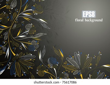 floral background, eps8