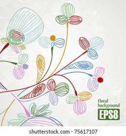 floral background, eps8