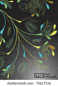 floral background, eps8