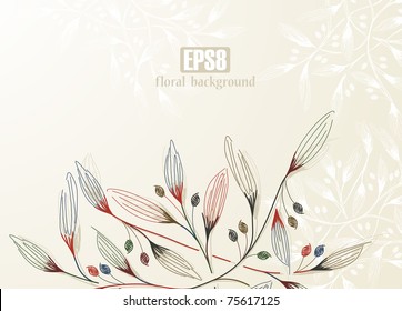 floral background, eps8