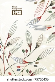 floral background, eps8