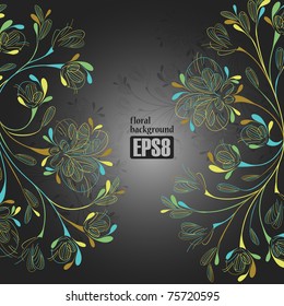 floral background, eps8