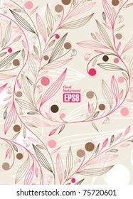 floral background, eps8