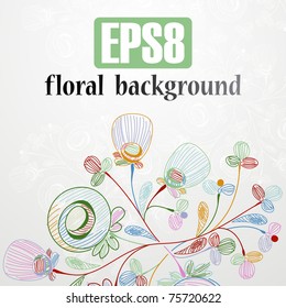 floral background, eps8