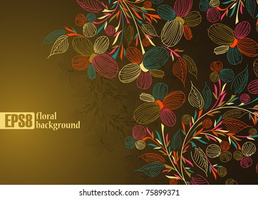 floral background, eps8