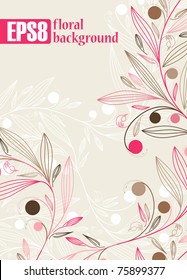 floral background, eps8