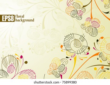 floral background, eps8