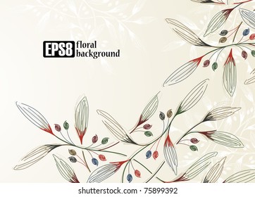 floral background, eps8