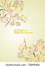floral background, eps8