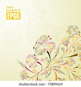 floral background, eps8