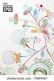 floral background, eps8