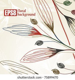 floral background, eps8