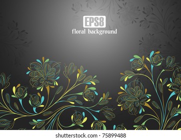 floral background, eps8