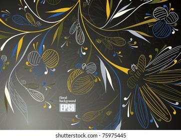 floral background, eps8