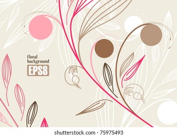 floral background, eps8
