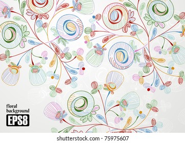 floral background, eps8