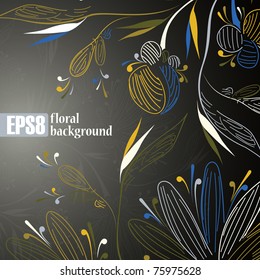 floral background, eps8