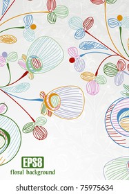 floral background, eps8
