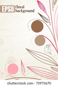 floral background, eps8