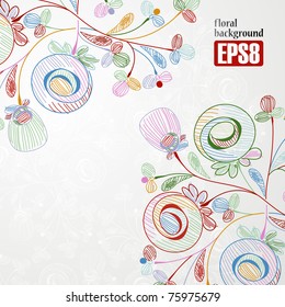 floral background, eps8