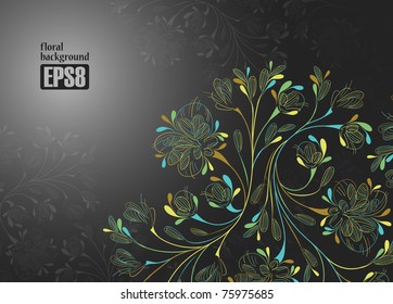 floral background, eps8