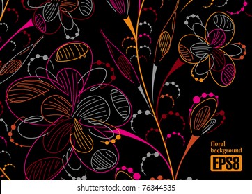floral background, eps8