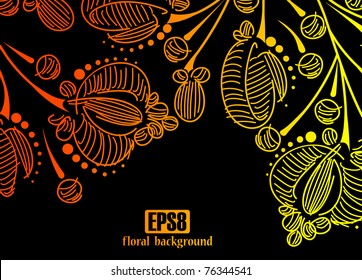 floral background, eps8