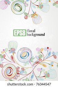 floral background, eps8