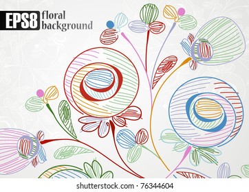 floral background, eps8