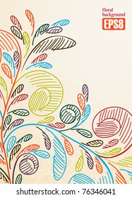 floral background, eps8