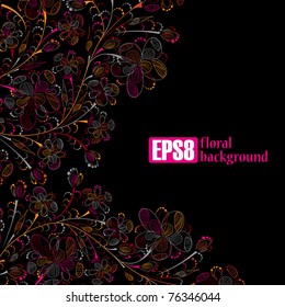 floral background, eps8