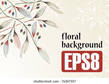 floral background, eps8