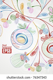 floral background, eps8