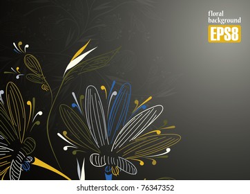 floral background, eps8