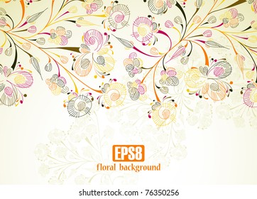 floral background, eps8