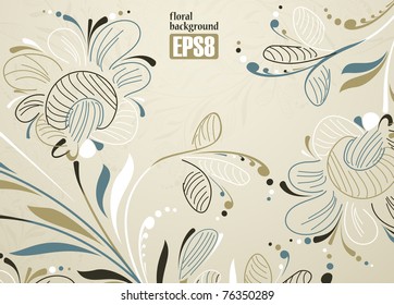 floral background, eps8