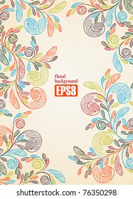 floral background, eps8