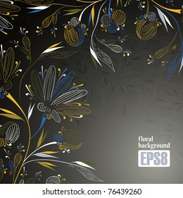 floral background, eps8