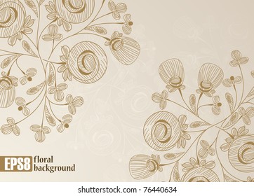 floral background, eps8