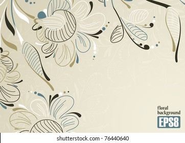 floral background, eps8